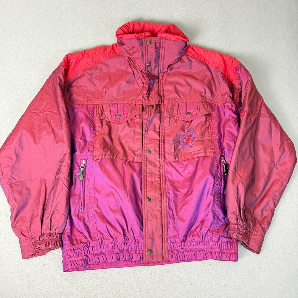 Vintage Murphy & Nye Pink Purple Ski Sailing Jacket Coat Size 44 Nylon